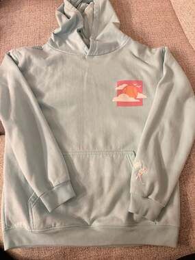 Baseballism Hoodie Size L Light Blue For Love Of The Game
